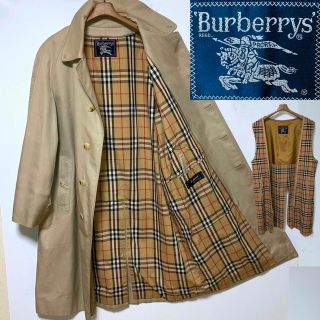 バーバリー(BURBERRY)の希少！ビッグサイズ！バーバリープローサム　ノバチェック2WAYステンカラーコート(ステンカラーコート)