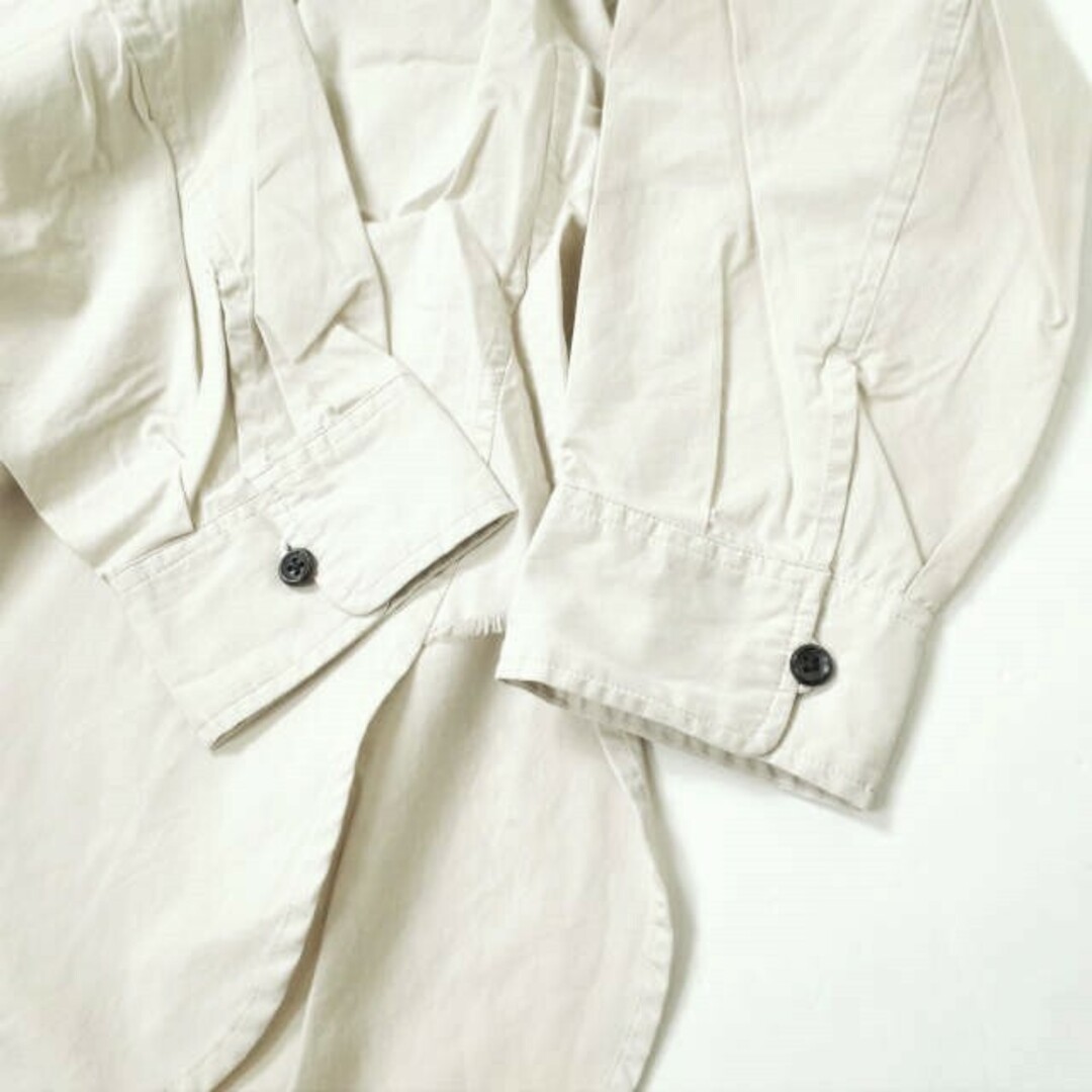 an(アン)のun/unbient アン 日本製 TAILORED COLLAR SHIRT テーラードカラーシャツ UNSSH1118 2 ベージュ 長袖 開襟 オープンカラー トップス【中古】【un/unbient】 メンズのトップス(シャツ)の商品写真