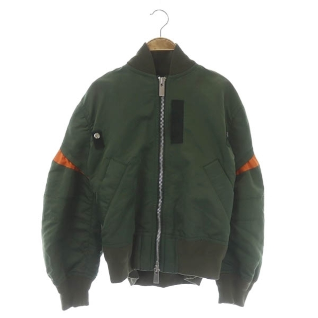 sacai(サカイ)のサカイ 20SS MA-1 ボンバージャケット ブルゾン 1 カーキ オレンジ レディースのジャケット/アウター(ブルゾン)の商品写真