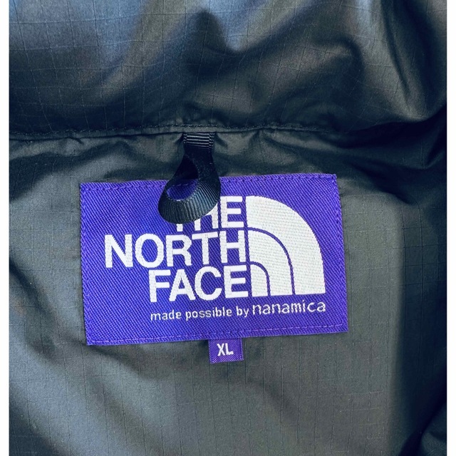 THE NORTH FACE(ザノースフェイス)の【美品】パープルレーベル　別注 ポリ シェラベスト　XL  黒 メンズのジャケット/アウター(ダウンジャケット)の商品写真