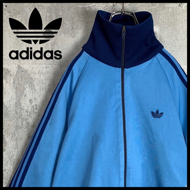 adidas - 【在原みゆ紀着用モデル】adidas トラックジャケット 水色 2号 ジャージの通販 by 【即購入OK⭐︎】ベキ子の古着屋