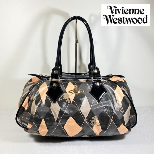 Vivienne Westwood(ヴィヴィアンウエストウッド)のヴィヴィアンウエストウッド チェック柄 ハンドバッグ ボストンバッグ 雨OK! レディースのバッグ(ボストンバッグ)の商品写真