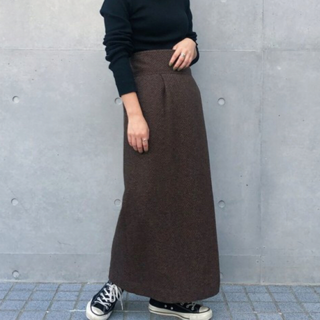 STUDIOUS(ステュディオス)のstudious ツイードスカート レディースのスカート(ロングスカート)の商品写真
