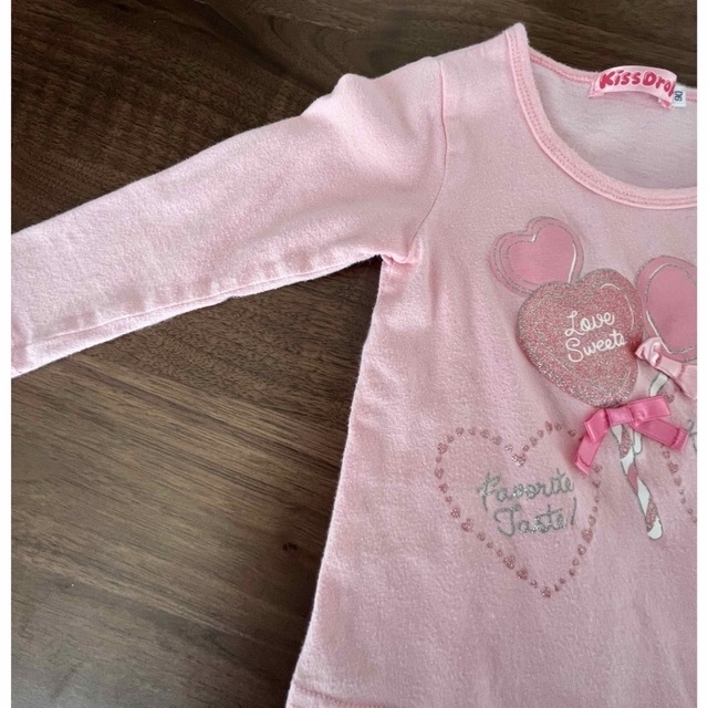 BeBe(ベベ)のKiss Drop 90サイズ キッズ/ベビー/マタニティのキッズ服女の子用(90cm~)(Tシャツ/カットソー)の商品写真