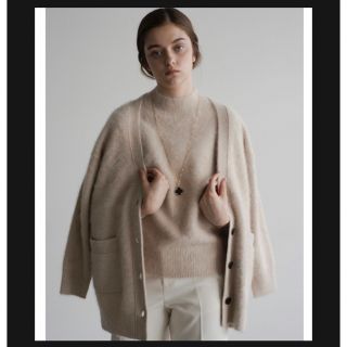 BLAMINK ブラミンク カシミヤ ファー ニット カーディガン 38 Y-27271B