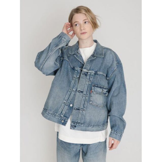 LEVI’S X BEAMS SUPER WIDE TRUCKER JACKETXS実寸サイズ