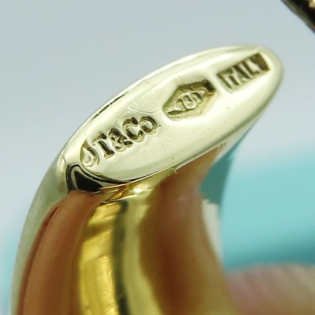 Tiffany & Co.(ティファニー)の未使用 希少 ティファニー ゴールド オーバル フープ ピアス UU34 レディースのアクセサリー(ピアス)の商品写真
