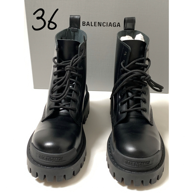 祝開店！大放出セール開催中 《 - Balenciaga Balenciaga 36 Boots Lace-up 》Strike ブーツ