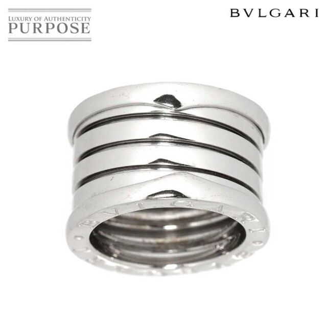 値段が激安 - BVLGARI ブルガリ 90174340 VLP B-ZERO1 指輪 750 ホワイトゴールド WG K18 リング #48 4バンド ビーゼロワン BVLGARI リング(指輪)
