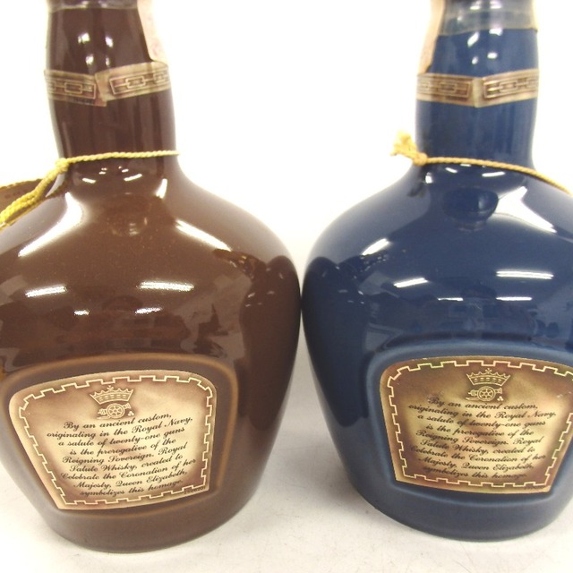 未開封★Royal Salute【ロイヤルサルート】 21年  赤 青陶器 2本セット 700ml 巾着付 箱付