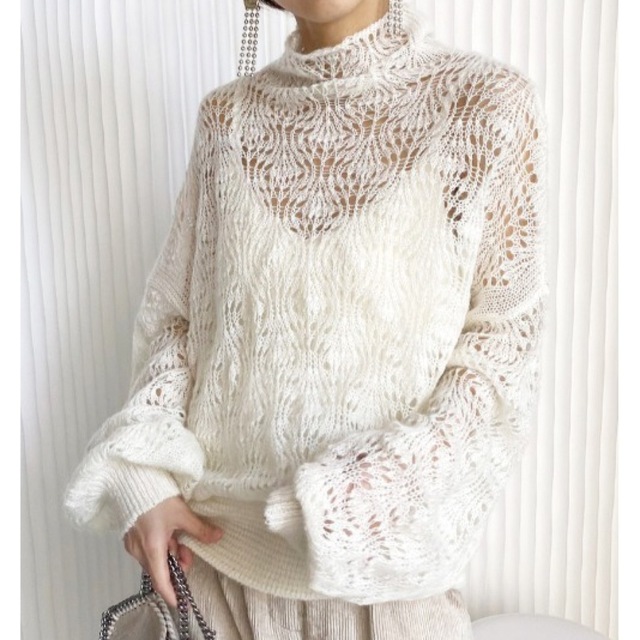 AMERI  MOHAIR LACY KNIT