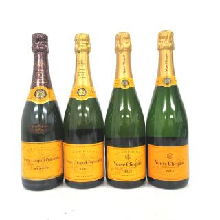 未開封★Veuve Clicquot【ヴーヴクリコ】 キュヴェ SPB/イエローラベル ブリュット 4本セット 750ml 箱なし【中古】(シャンパン/スパークリングワイン)