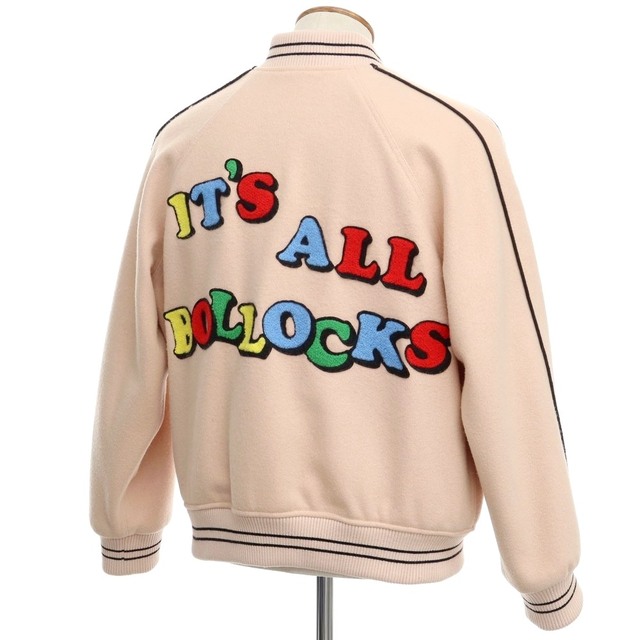 Supreme(シュプリーム)の【中古】シュプリーム Supreme 2021年春夏 Jamie Reid It's All Bollocks Varsity Jacket ウール スタジャン【サイズM】【メンズ】 メンズのジャケット/アウター(スタジャン)の商品写真