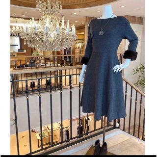 フォクシー(FOXEY)の最終価格です🐶🧡フォクシー　高級ドレス　Dress"Lady Bonbon"(ひざ丈ワンピース)