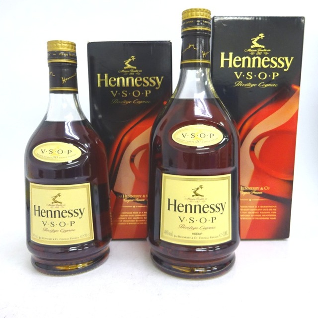 未開封★Hennessy【ヘネシー】 VSOP プリヴィレッジ 2本セット 700/1000ml 箱付