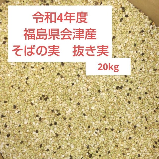 令和5年度　福島県会津産　そばの実　20kg⑤