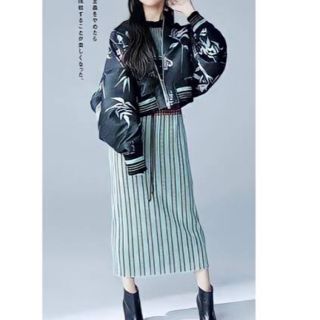 mame    FLOWER DOUBLE CLOTH BLOUSON