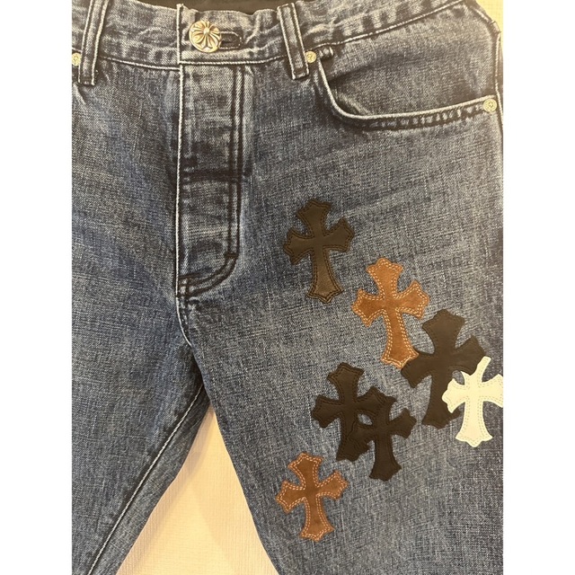 Chrome Hearts - クロムハーツ クロスパッチデニム 32inchの通販 Chrome Hearts - クロムハーツ クロスパッチデニム 32inchの通販