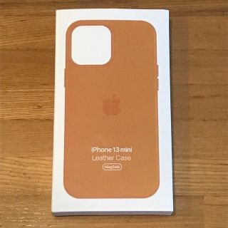 Iphone13 Miniレザーケース Magsafe対応 ゴールデンブラウン(その他)