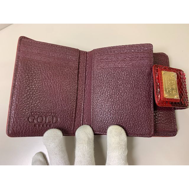 ☆未使用☆ COCOCELUX GOLD コッコカリーナ ２つ折り財布 メンズのファッション小物(折り財布)の商品写真