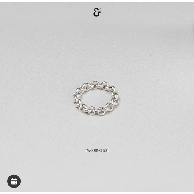 h'eres two ring 501 シルバー | cappello.rs