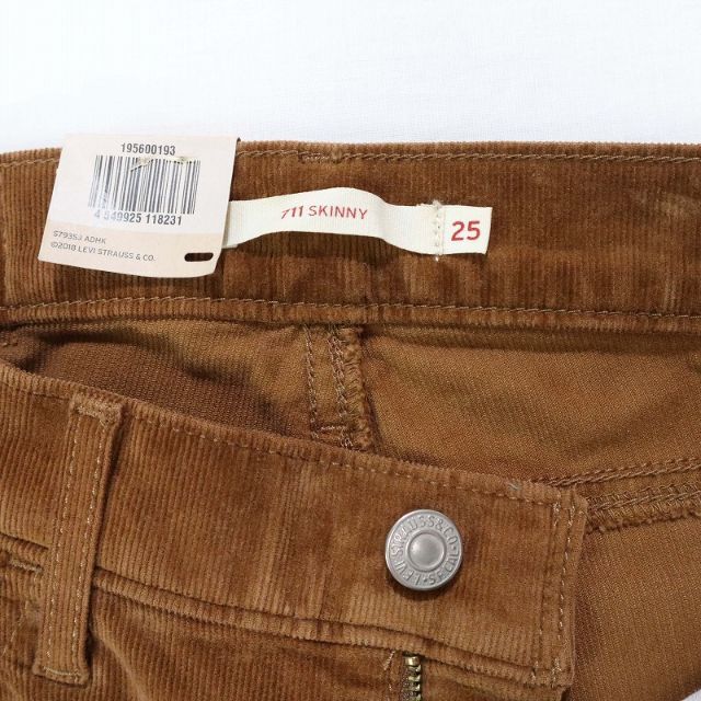 新品未使用Levi's 711SKINNY コーデュロイパンツ24インチ