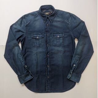 ダブルアールエル(RRL)の【新品・未使用】RRL(ダブルアールエル)　デニムシャツ　インディゴワークシャツ(シャツ)