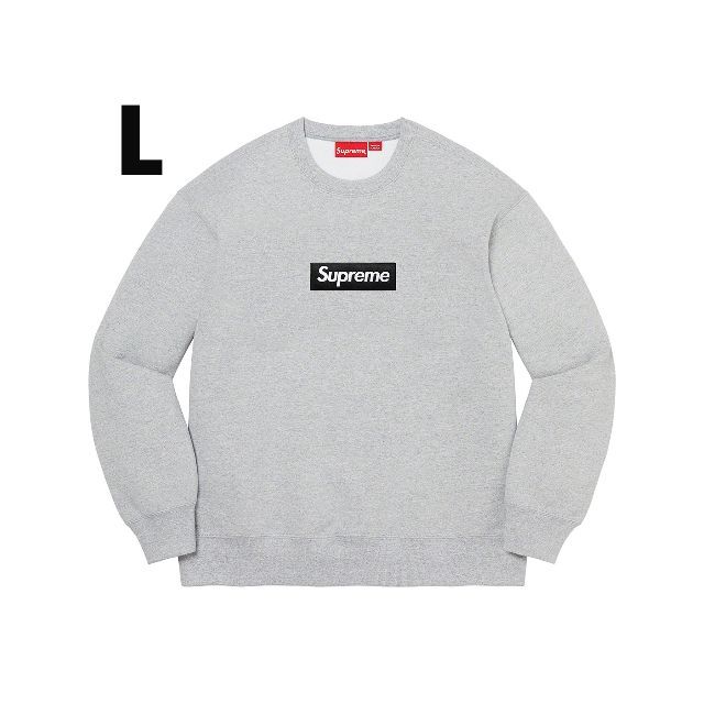 Supreme Box Logo Crewneck Grey Large