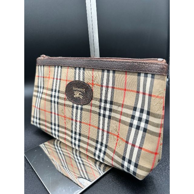 超美品 バーバリー クラッチポジェット ポーチ ハンドバッグ レディース | フリマアプリ ラクマ