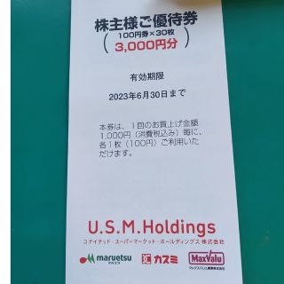 マルエツ/カスミ/マックスバリュ関東 株主優待券 30枚(その他)