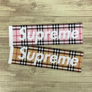 バーバリー(BURBERRY)の【新品未使用】supreme ステッカー 2枚 バーバリー(その他)