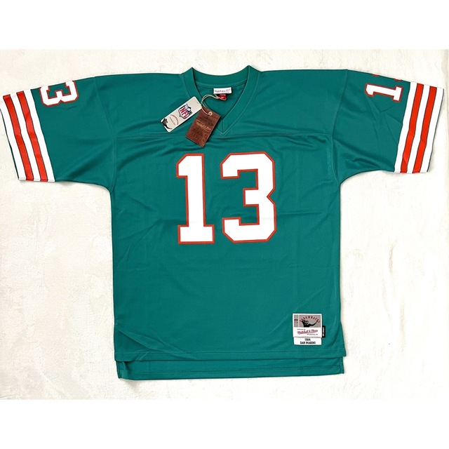 MITCHELL & NESS(ミッチェルアンドネス)のNFLJersey Miami Dolphins 1990 Dan Marino スポーツ/アウトドアのスポーツ/アウトドア その他(アメリカンフットボール)の商品写真