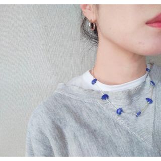 トゥデイフル(TODAYFUL)のLapis Lazuli✕silverネックレス(ネックレス)