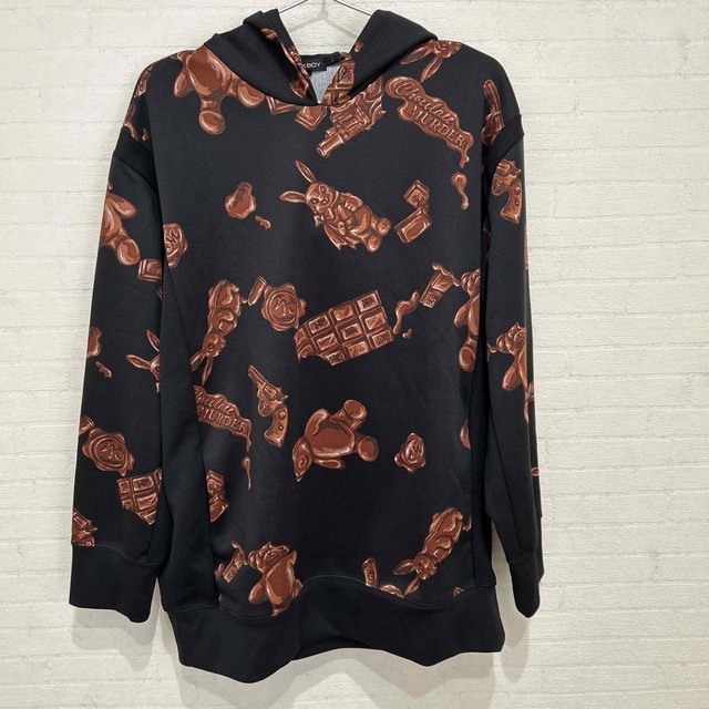 MILKBOY - 新品 MILK BOY チョコレート くま パーカー Lの通販 MILKBOY - 新品 MILK BOY チョコレート くま パーカー Lの通販