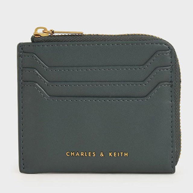 Charles and Keith(チャールズアンドキース)のCHARLES&KEITH  チャールズアンドキース　コンパクト財布 グリーン レディースのファッション小物(財布)の商品写真