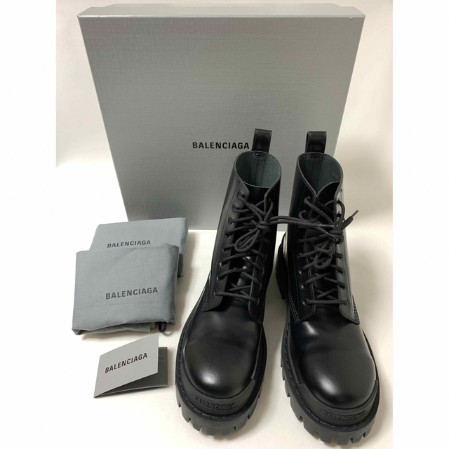 Balenciaga 》Strike Lace-up Boots 40 | tradexautomotive.com