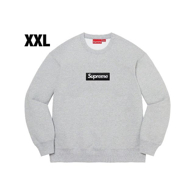 Supreme Box Logo Crewneck Grey XXLスウェット