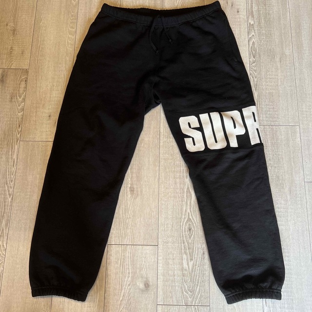 supreme 20aw rib sweatpants★M★スウェットパンツ★黒