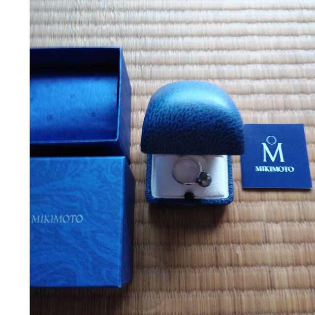 MIKIMOTO(ミキモト)のMIKIMOTO グレー真珠、指輪、箱付き レディースのアクセサリー(リング(指輪))の商品写真