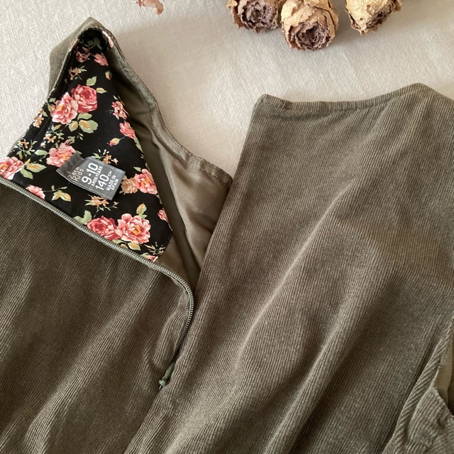 ZARA KIDS(ザラキッズ)のZARAザラキッズ｜アンティークローズ スカラップ刺繍ワンピース140 キッズ/ベビー/マタニティのキッズ服女の子用(90cm~)(ワンピース)の商品写真