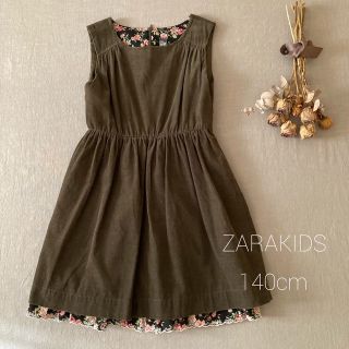 ザラキッズ(ZARA KIDS)のZARAザラキッズ｜アンティークローズ スカラップ刺繍ワンピース140(ワンピース)