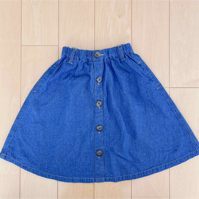 Branshes(ブランシェス)のブランシェス　デニム風スカート キッズ/ベビー/マタニティのキッズ服女の子用(90cm~)(スカート)の商品写真