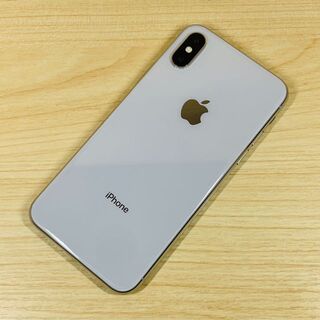 アップル(Apple)のバッテリー100％ SIMﾌﾘｰ iPhone X 256GB P8(スマートフォン本体)