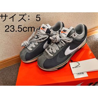 ナイキ(NIKE)のsacai × Nike Zoom Cortez Iron Grey ナイキ(スニーカー)