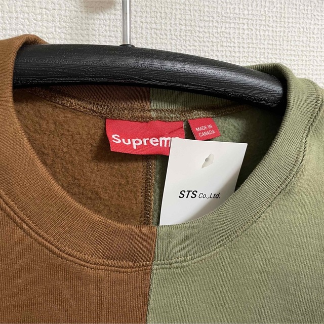 supreme split crewneck sweatshirt XL