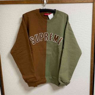 supreme split crewneck sweatshirt XL