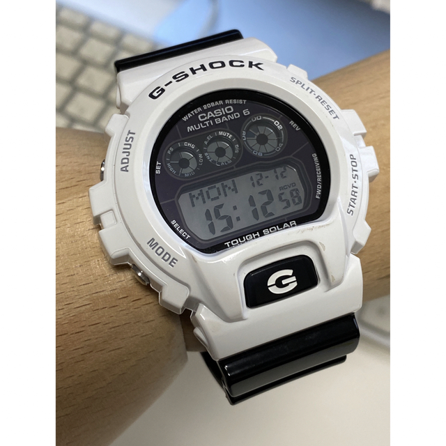 G-SHOCK/GW-6900/電波/ソーラー/ホワイト/三つ目/ブラック/箱付