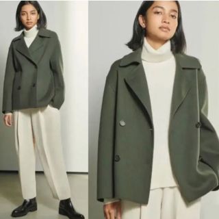 theory - 美品 21AW セオリー ダブルフェイスピーコートハンター ...