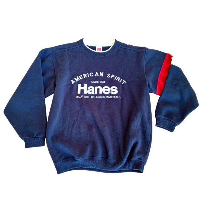 Hanes(ヘインズ)のHanes　ヘインズ　サイズM　ネイビー　トレーナー メンズのトップス(スウェット)の商品写真