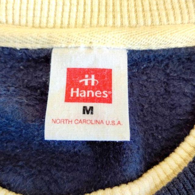 Hanes(ヘインズ)のHanes　ヘインズ　サイズM　ネイビー　トレーナー メンズのトップス(スウェット)の商品写真